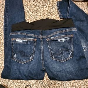 Silver Suki Skinny maternity jeans